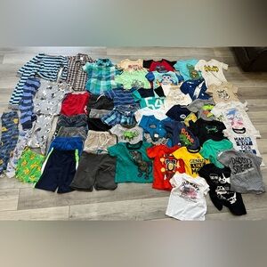 3T Toddler Boys Spring Summer Bundle - almost 50 items